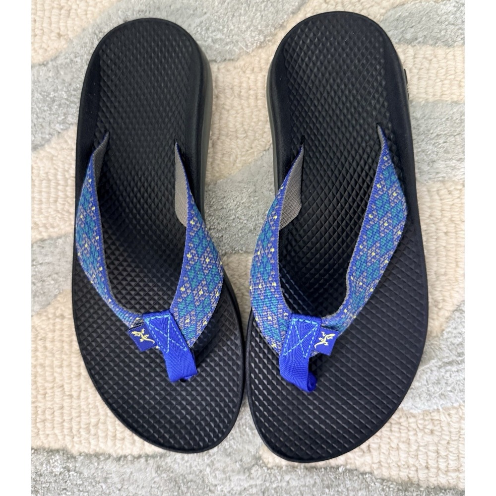 CHACO Blue Flip Flops Slip On Sandals Size 8 Women's